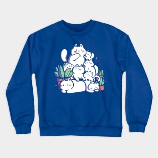 pile of cats ( darks ) Crewneck Sweatshirt